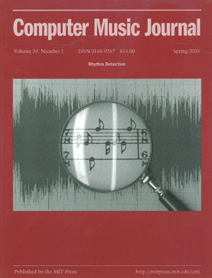 Cover of Computer Music Journal 29-1